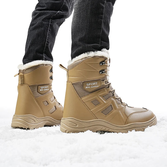 Winter Cotton Boots, Warm  Cotton Shoes, Men's Snow Boots MartLion   