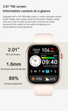 Smart Watch For Women Full Touch Screen Bluetooth Call Waterproof Sport Fitness Tracker Lady  Watches Smartwatch Men's MartLion   