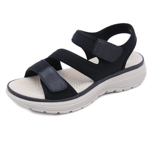 Summer Shoes Women Sandals Soft Wedge Sandals Thick Sole Ladies Summer Holiday MartLion Black 4 