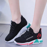 Women's Casual Sneakers Shoes Korean Style White Soft Bottom Mom Mart Lion   