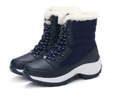 Women's Winter Boots Thick Sole Sloping Heel Ankle Outdoor Light Plush Warm Cotton Shoes MartLion   