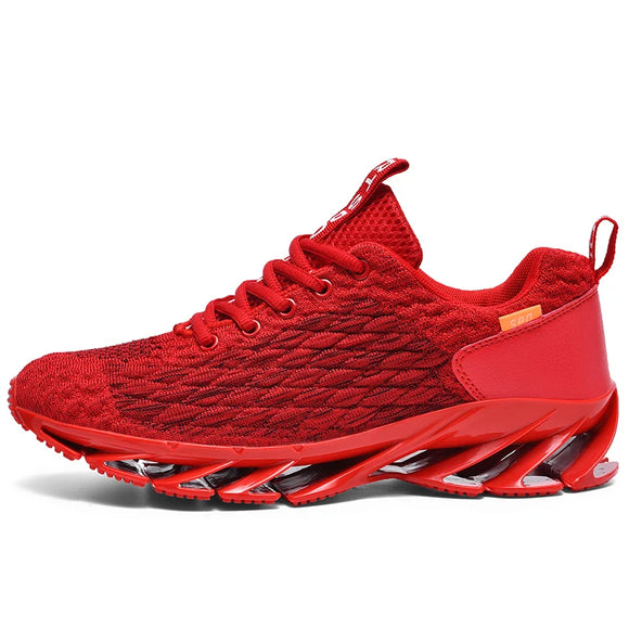Men's Sneakers Spring Autumn Women Sports Casual Shoes Breathable Non-Slip Running Hombre MartLion Red 36 
