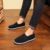 Classic and soft sole one foot pedaling tire sole old Beijing cloth shoes casual and lazy work MartLion   