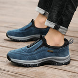  Outdoor Shoes Men's Sneakers Autumn Slip On Casual Breathable Suede Leather Shoe Anti-skid Walking Footwear MartLion - Mart Lion