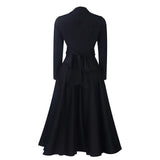 solid color casual  dress long sleeve elegant party dress elegant dresses MartLion   