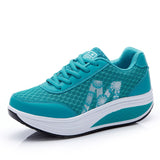 Women Sneakers Air Cushion Sports Shoes Mesh Leather Blue White Pink Outdoor Walking Jogging Female Trainers Mart Lion   