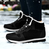 Men Snow Boots Outdoor No Slip Winter Ankle Boots Lightweight Hight Top Sneaker Warm Plush Women Footwear Hiking Boots MartLion