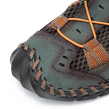 Summer Men's Sandals Outdoor Mesh Sandals Soft Clogs Slides Handmade Outdoor Slippers MartLion   