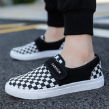 Men's Casual Sneakers Vulcanized Flat Shoes Designed Skateboarding Tennis Hook Loop Outdoor Sport Mart Lion   