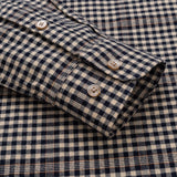 Men's Flannel Long Sleeve Premium Heavy Cotton Shirt England Casual MartLion   