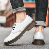 Men Leather Shoes Women Work Shoes Leather Retro Male Female Outdoor Casual  Shoes MartLion   