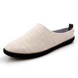 Lightweight Anti-slip Heel-less Slippers Trendy Walking Shoes Outdoor Vulcanized Men's Footwear MartLion WHITE 37 
