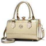 Luxury Patent Leather Women's Bags Diamond Ladies Handbags Bright Shoulder Ladies Wedding Mart Lion photo color  