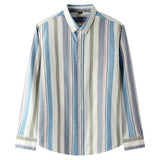 Men's Oxford Long Sleeve Plaid Striped Shirt 100% Cotton Soft  Spring Autumn Clothing Casual Dress Mart Lion 2116 38 S 