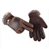  Winter Men's Gloves Touch Screen Warm Casual Gloves Mittens Outdoor Sport Full Finger Solid Glove MartLion - Mart Lion