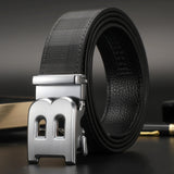 Belt Men's B Letter Automatic Buckle 3.5cm Wide Leather Casual Belt for jeans Ceinture Homme MartLion