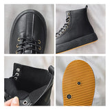 Off-Bound Autumn Men's Ankle Boots Tooling Desert British Punk Lace-up Casual Motorcycle High-cut Shoes Mart Lion   