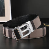 Designers Men's belt Belts B Buckle Canvas Genuine Leather Belts Strap for Jeans MartLion   