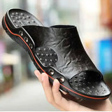 Men's Slides Slippers Summer Outside Men Sandals Breathable Classics Beach Slipper Flip Flop Anti-slip Casual Mens Shoes MartLion