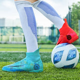 Men's Soccer Shoes High Ankle Soccer Boots Chuteira Futsal Outdoor Anti-slip Grass Training Soccer Sneakers Football MartLion   