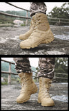 Special Force Tactical Boots Men's Military Shoes With Side Zipper Special Force Combat Waterproof Mart Lion   