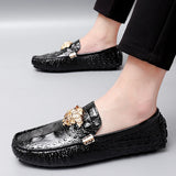 Men's Women Leather Designer Casual Shoes Luxury Loafers Driving Footwear MartLion   