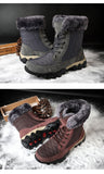  Winter Snow Boot Men's Keep Warm Plush Snow Floor Anti Slip Sole Comfort Snow Shoes Mart Lion - Mart Lion