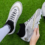 Football Boots High Ankle Children Shoes Outdoor Non Slip Original Men's Sneaker Mart Lion   