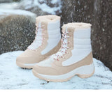 Women's Winter Boots Thick Sole Sloping Heel Ankle Outdoor Light Plush Warm Cotton Shoes MartLion   