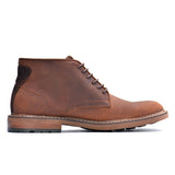 Men's High Boots Plus Velvet Shoes Genuine Leather Bushacre 2 Chukka Boots Mart Lion Crazy Horse Brown 7.5 