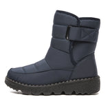 Padded Waterproof Women's Shoes Casual Non-slip Walking Trendy Warm Snow Boots Sports Footwear MartLion Blue 35 