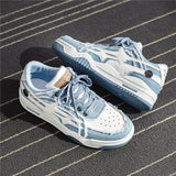 Men's Casual Sneakers Stylish Denim Skateboard Flats Shoes Tennis Sport Running Basketball Non-slip Walking Trainers Mart Lion   