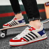 Trendy Vulcanized Shoes Men's Designer Canvas Sneakers Flat Trainers Streetwear Canvas Breathable Sports MartLion   
