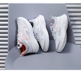 Women Sneakers Mesh Breathable Running Shoes Female Casual Flats Outdoor Sports Tennis Walking Mart Lion   