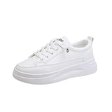 Sneakers Women Shoes Young Ladies Casual Brand White Thick Sole 3cm MartLion   