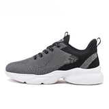 Men's Sneakers Weave Running Shoes Casual Sports Outdoor Athletic Running Shoes MartLion black 38 