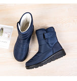 Waterproof Boots Women Casual Winter Warm Plush Soft Platform Snow Slip on Cotton Padded Shoes MartLion   