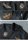 Air Force MA1 Pilot Cotton Jacket Men's Double Sided Letter Embroidery Thicken Bomber Coat Retro Trendy Military Baseball Jersey MartLion   