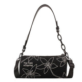 Canvas Luxury Handbags Women Shoulder Bags Designer Tote Barrel-shaped Crossbody Top-handle Mart Lion Black  
