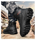 Breathable Military Tactical Boot Men's Army With Side Zipper Military Shoes Summer Mart Lion   