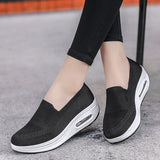  Women Flat Sneakers Comfy Light Thick Sole Breathable Mesh Female Shoes Slip-On Durable Spring Stylish Trend Leisure Flats MartLion - Mart Lion