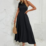 Long Maxi Dresses Femme One Shoulder  Robe Summer Women Elegant  Evening Party Prom Wedding Dress MartLion   