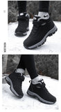 Women Boots Waterproof Snow Boots Warm Plush Winter Shoes Mid-calf Non-slip Winter Female MartLion   