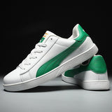 Couple Breathable Casual Skateboard Shoes Four Seasons Wear-Resistant Men's Trendy Mart Lion White Green 36 