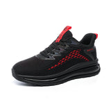 Air Cushion Running Shoes Men's Mesh Blade Sneakers Breathable Sports Outdoor Jogging Designer Mart Lion 8803black red 1 6.5 