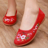 Women Cute Sweet Light Weight Floral Dance Loafers Lady Comfort Canvas Flat Shoes MartLion d 39 