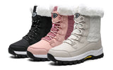 Winter Women Snow Boots Female Outdoor Boots Concise Boots Waterproof Plush Ladies Cotton-padded Shoes MartLion   