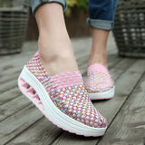 Women Sneakers Casual Wedges Increased Platform Shoes Breathable Sneakers Femme MartLion   