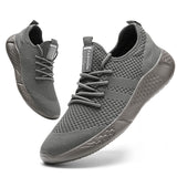 Men's Sneakers Breathable Running Shoes Light Casual Footwear Classic Vulcanized Trendy Mesh MartLion 9059-gray 39 