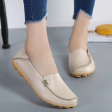 Flat Shoes Slip For Women's moccasins Genuine Leather Loafers MartLion   